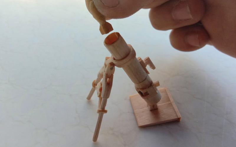 自制弹簧迫击炮小制作