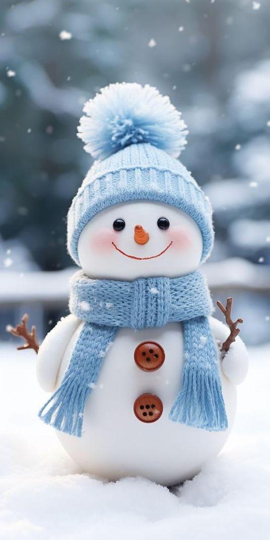 雪人背景图片