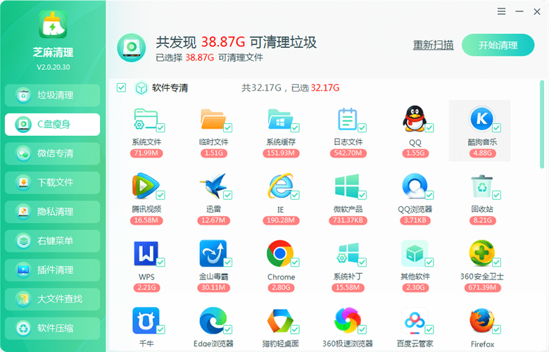 怎么给c盘瘦身
