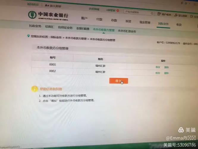 农行企业网银权限设置