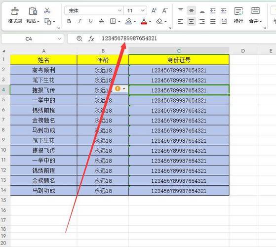 去掉身份证号前的单引号