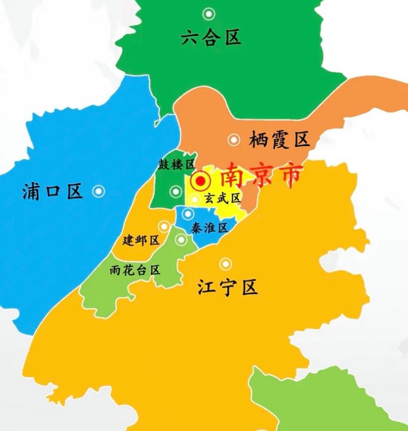 南京市全区地图缩略图