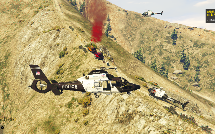 gta5警察局楼顶直升机