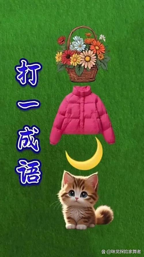 关于猫的看图猜成语5个字是什么