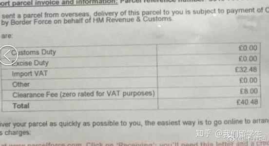 国外邮寄包裹海关收税标准