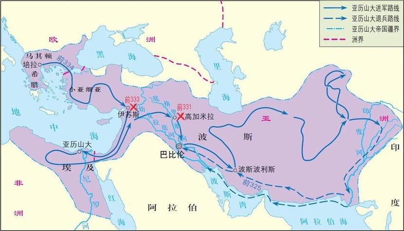 古希腊地中海霸主之路地图