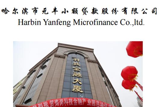 哈尔滨市元丰小额贷款股份有限公司