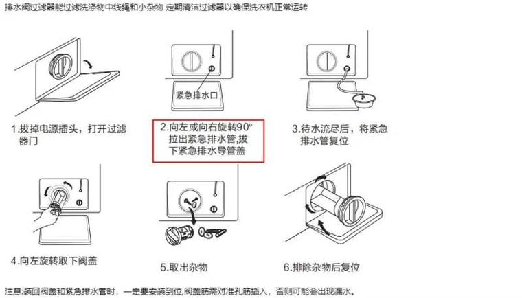 洗衣机排水堵塞怎么疏通