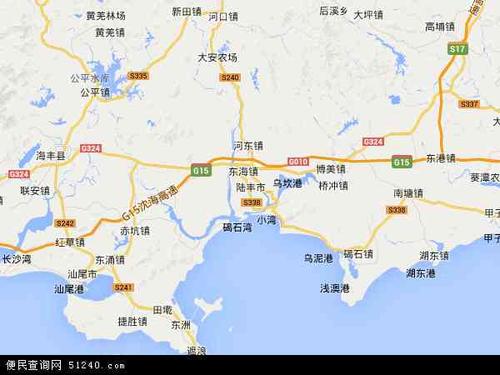 陆丰市三甲地图