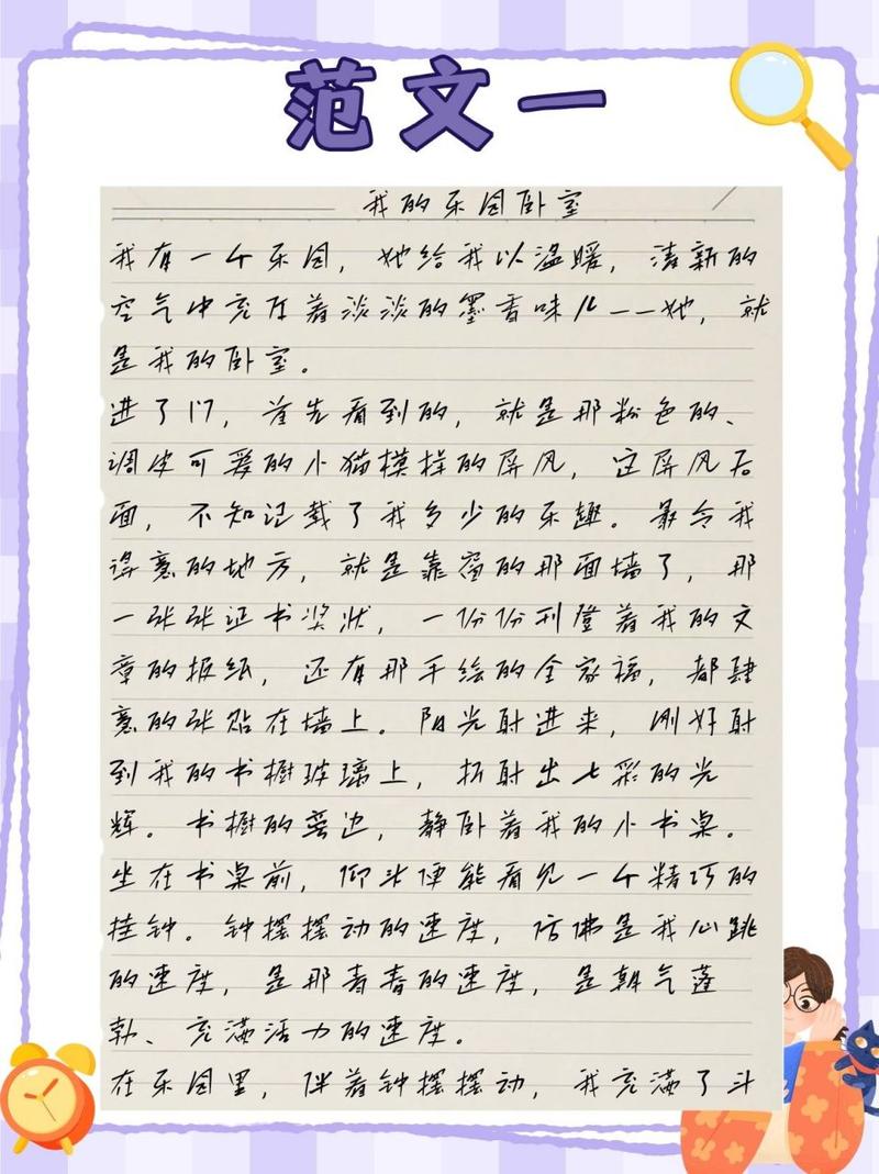 我的卧室日记100字