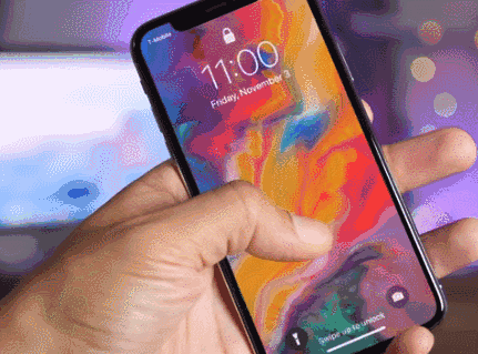 iphonex实况按压不动