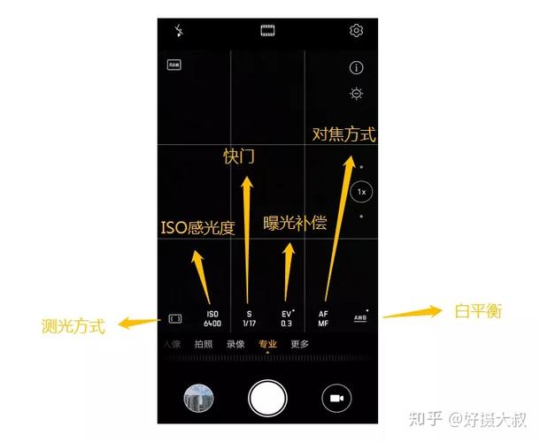 原相机专业模式怎么调