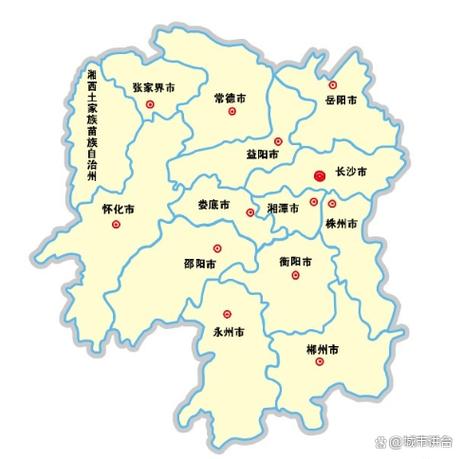 湖南省旅游地图截图