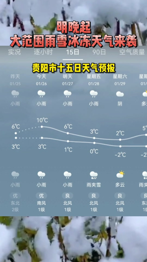 天气预报15天当地天气