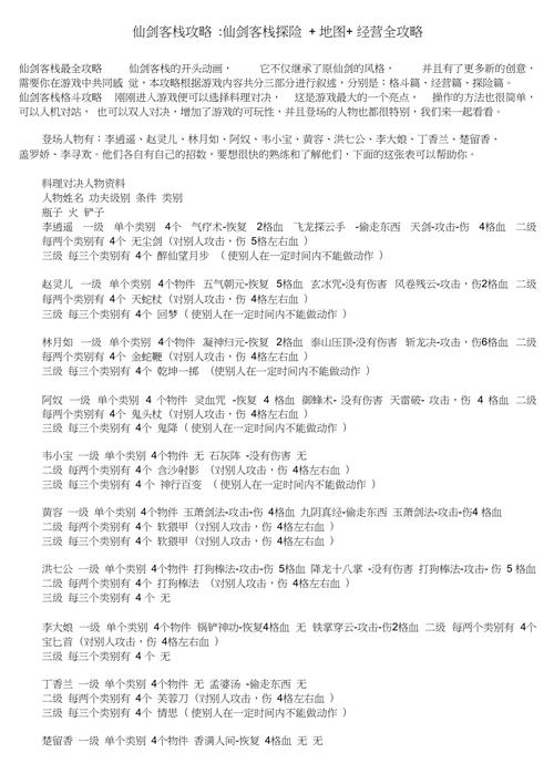 仙剑客栈金钱秘籍游戏截图
