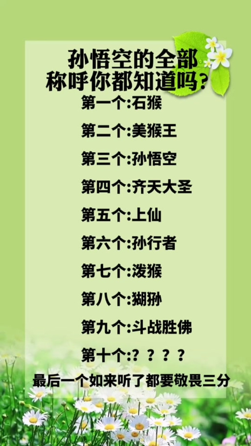 孙悟空的名字和意义图标