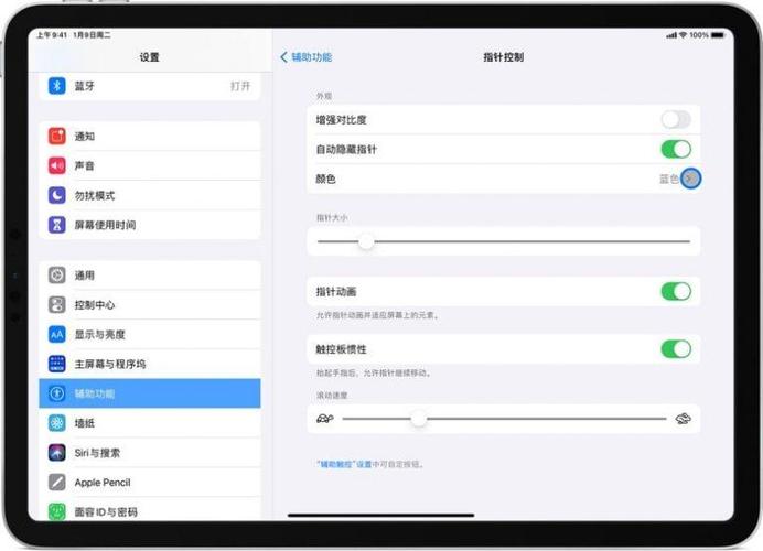 ipad怎么设置蓝牙鼠标样式
