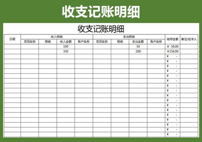 记账本怎么记账