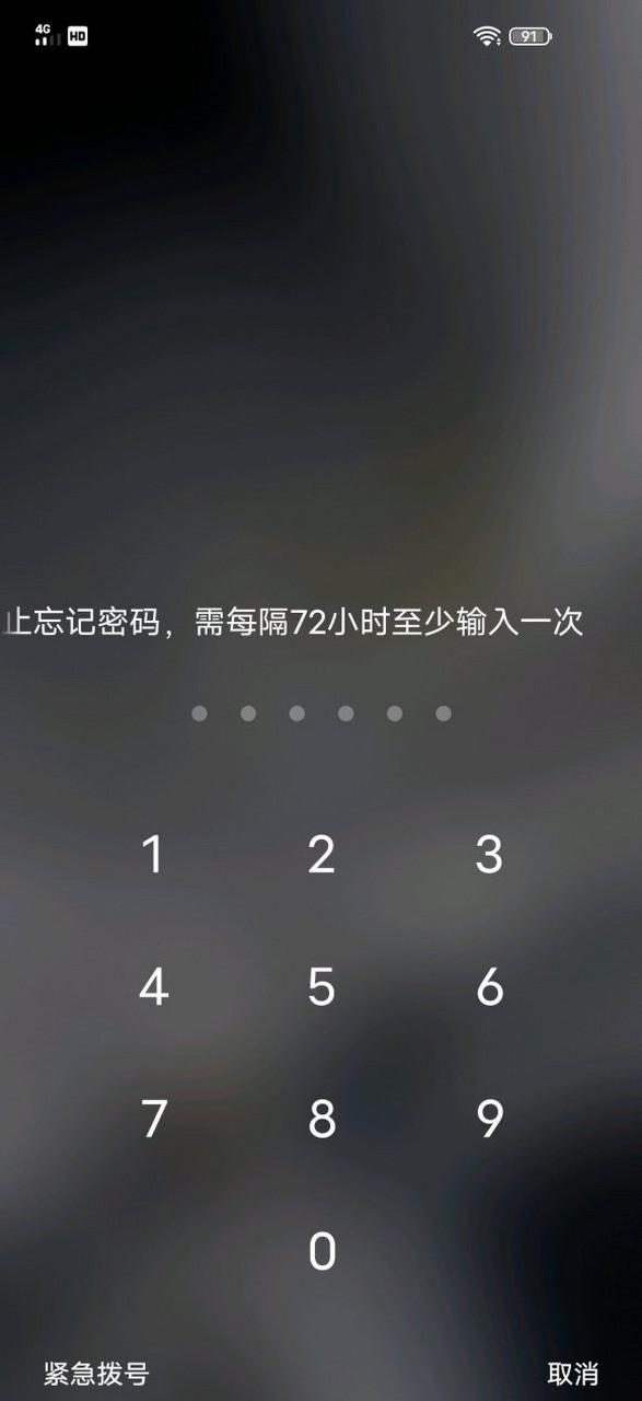 72小时重新输入密码