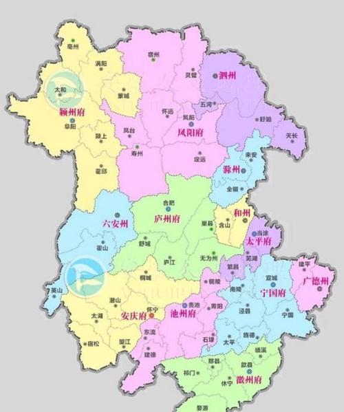 河南省安徽省地图缩略图