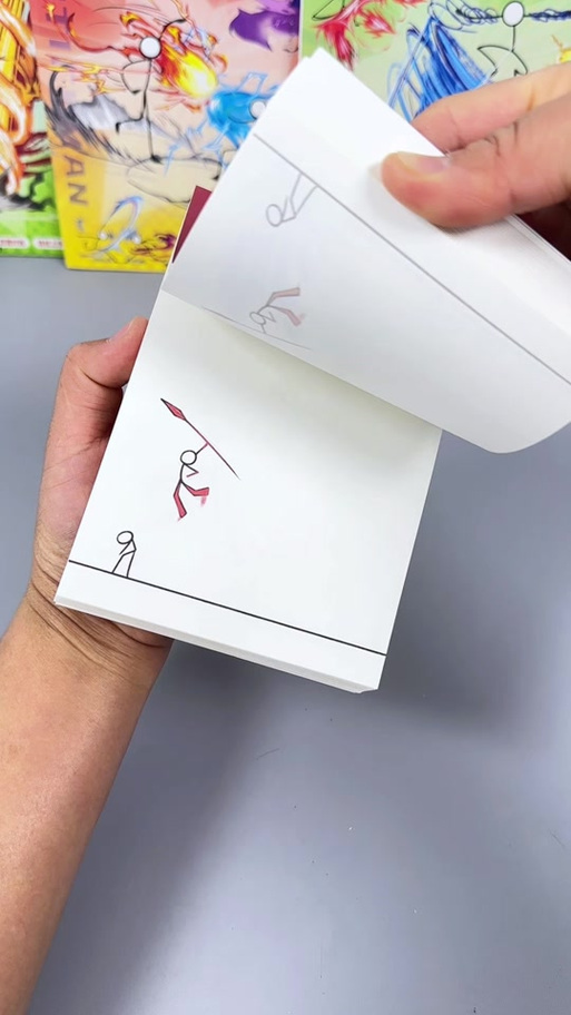 手翻画火柴人每个动作