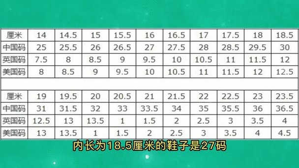 正常31码鞋内长多少