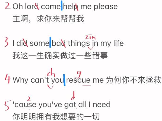 Lonely歌词截图