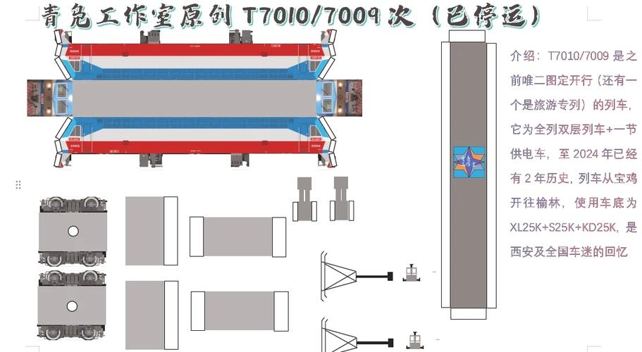 火车纸模图纸缩略图