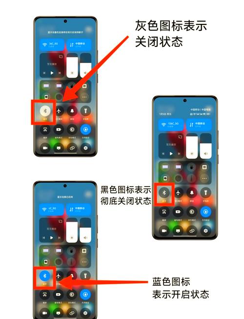 手机开启蓝牙又自动关闭图标