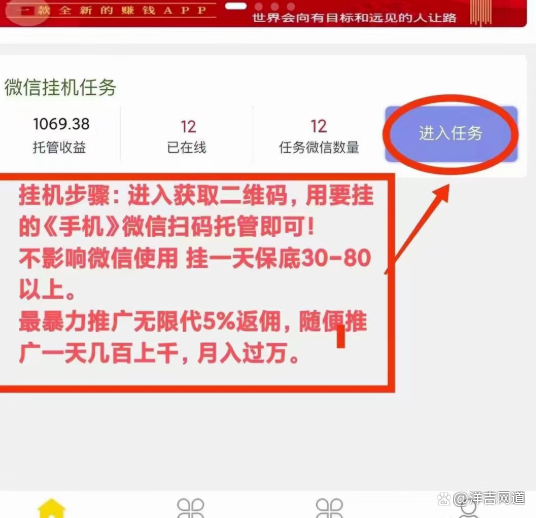 微信挂机兼职的收益情况缩略图