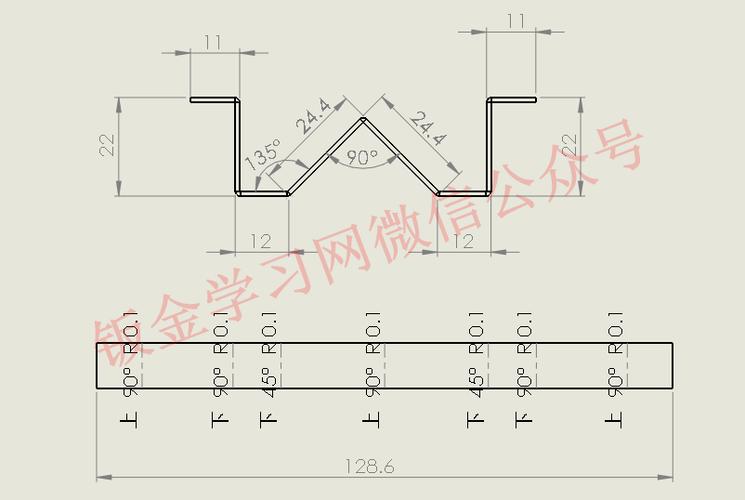 折弯件怎么计算展开长度截图