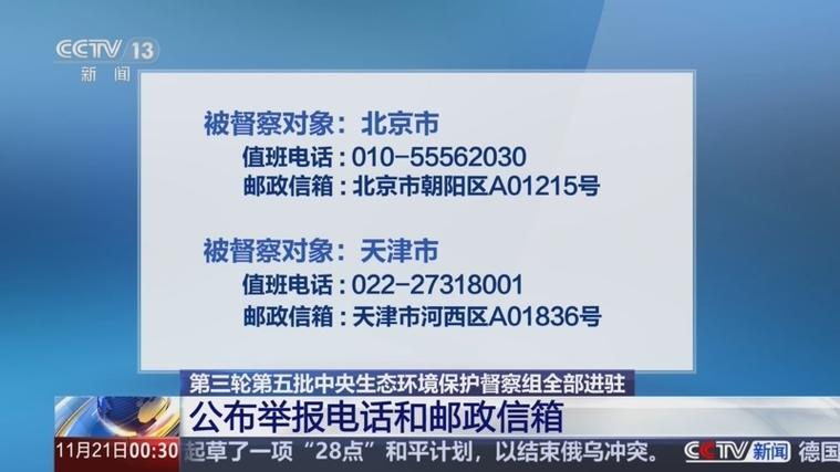 中央督察组举报电话号码