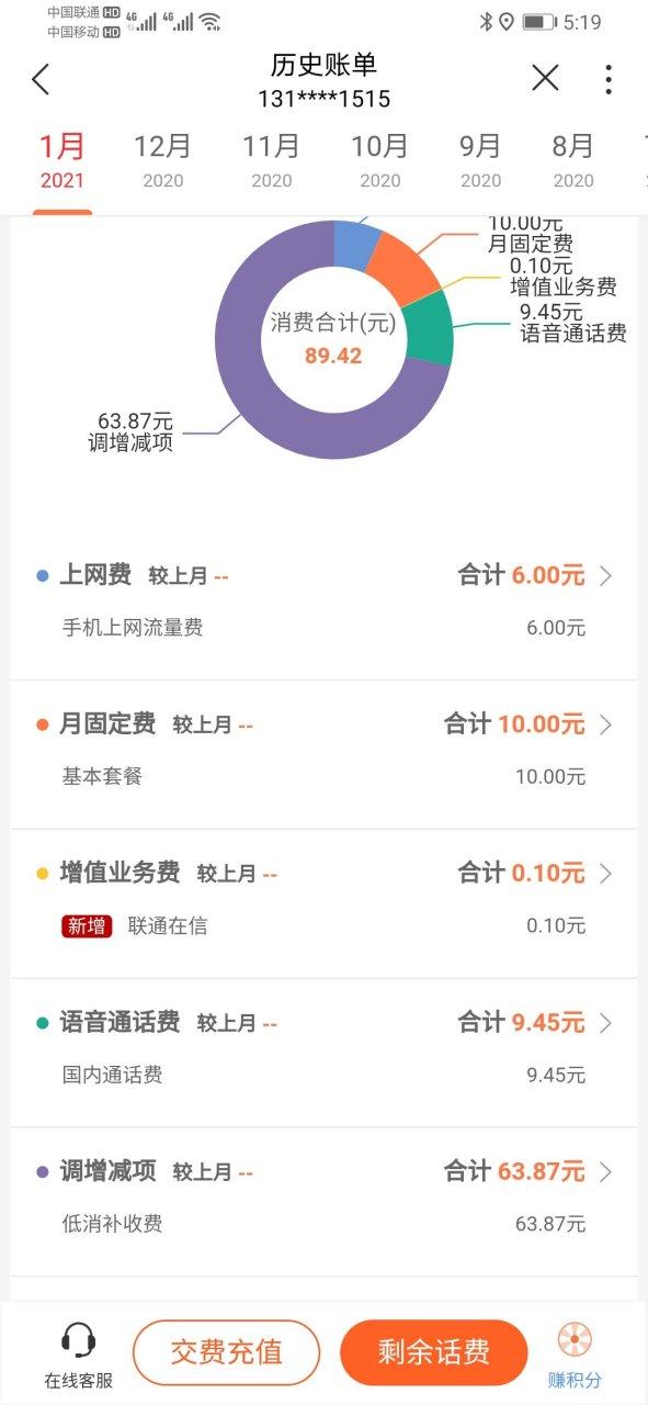 联通手机不用了会一直扣费吗