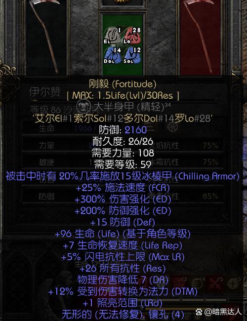 暗黑1属性上限截图