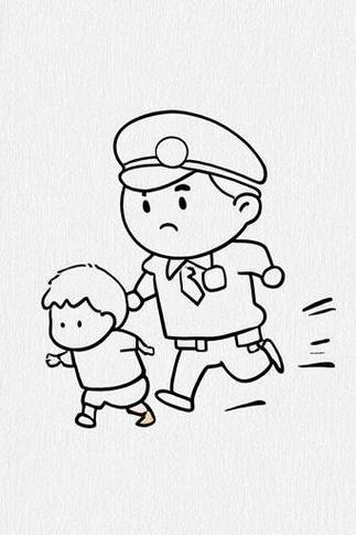 警察叔叔怎样抓了小偷