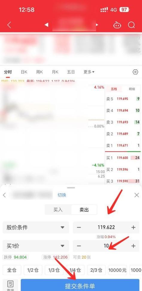 同花顺下单比例设置