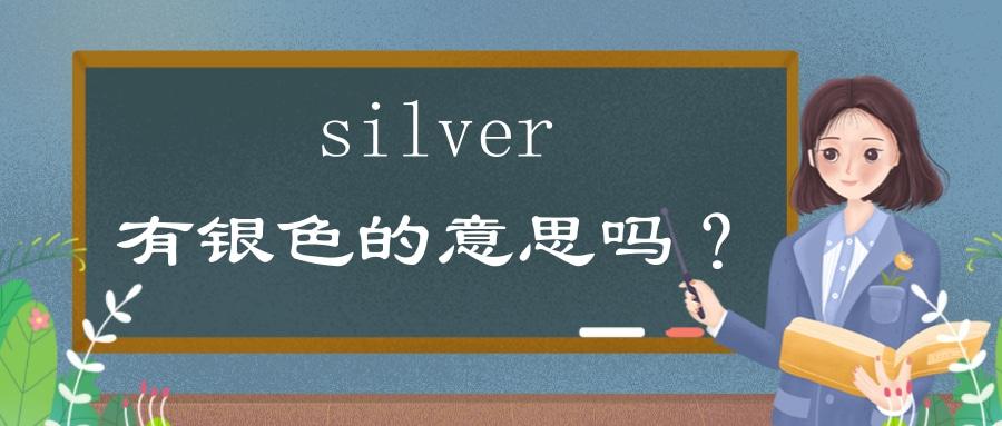 silver在老外眼中的意思缩略图