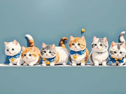 超级可爱的猫图标