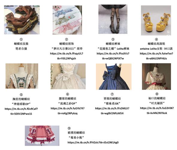 洛丽塔所有衣服名字