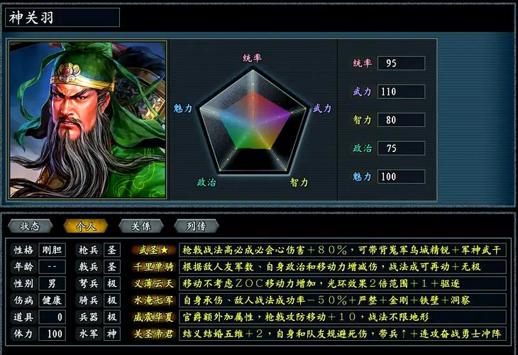 三国志11特殊武将