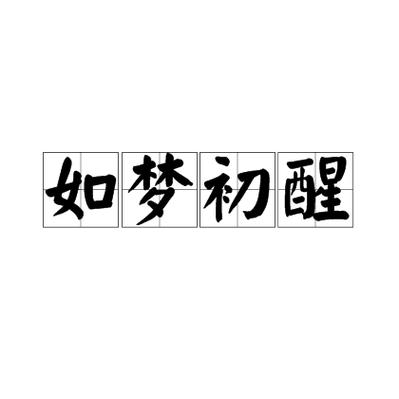 如梦初醒的意思