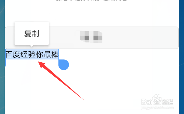长按复制