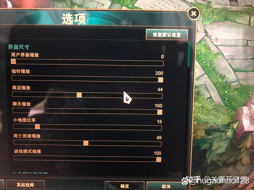 英雄联盟缩放比例不对怎么调截图