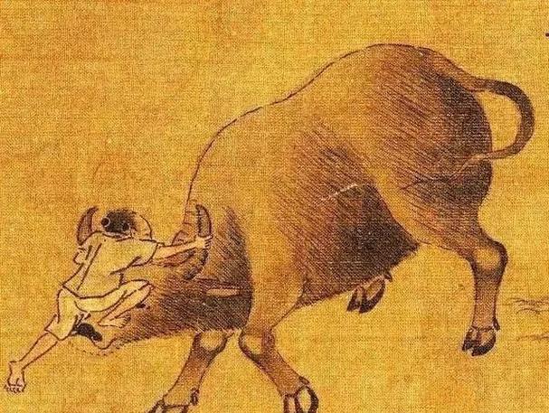 中国以前的地图像牛