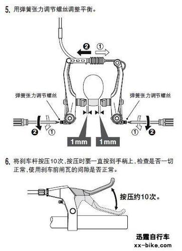 自行车后刹车安装图解图标