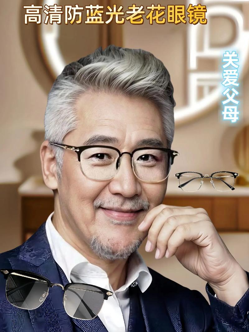 多功能老花镜广告图片