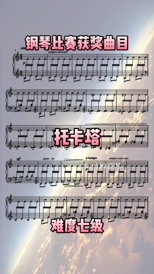 半音阶托卡塔钢琴曲截图