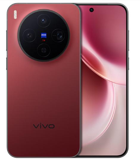 vivo新的手机红色的