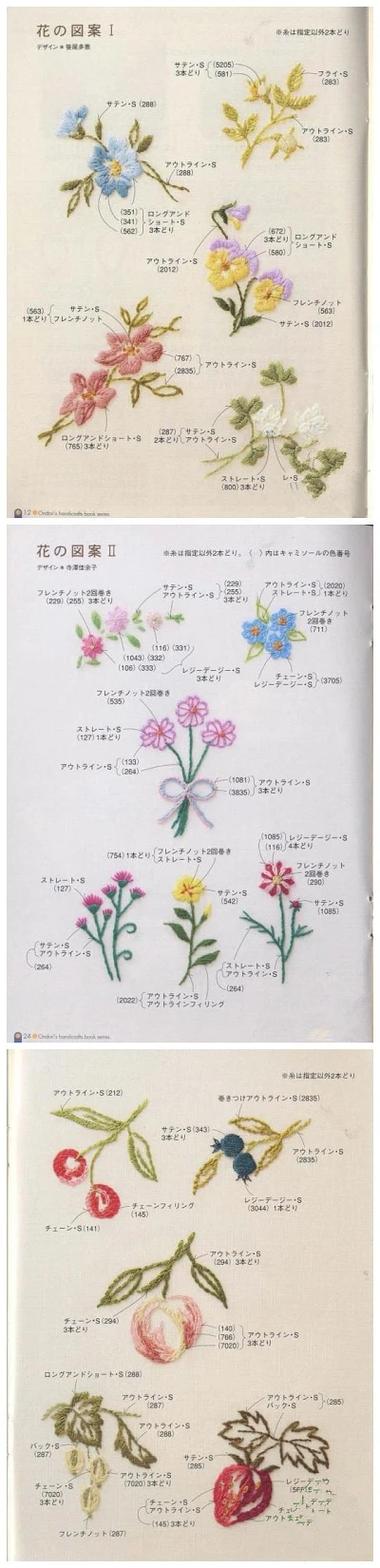 36种小花朵绣法