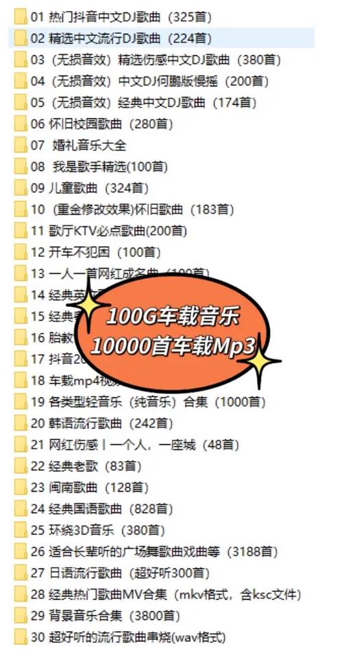 车载音乐1000首下载